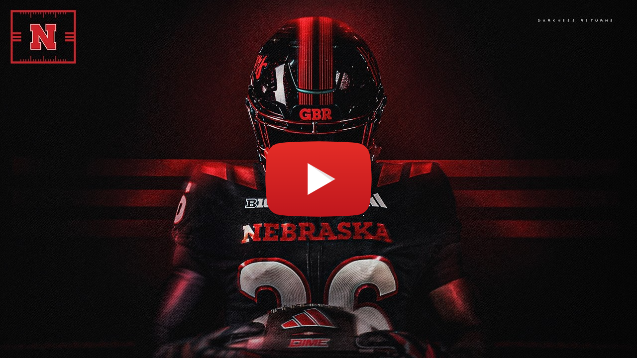 Darkness Returns | 2026 Nebraska Football Alternate Uniform Reveal